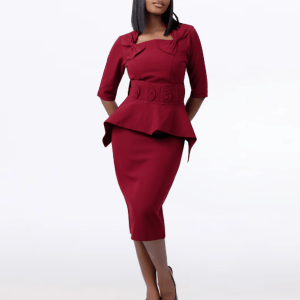 Ells Dress with Peplum Set - Image 1